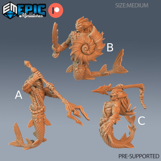 Merman warrior - Epic Miniatures