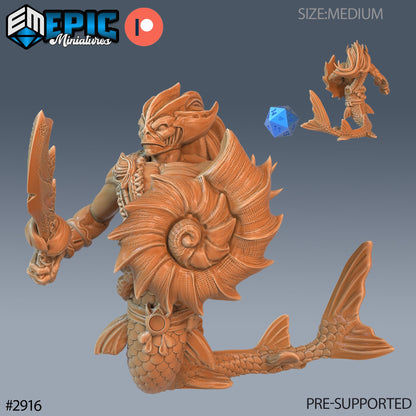 Merman warrior - Epic Miniatures