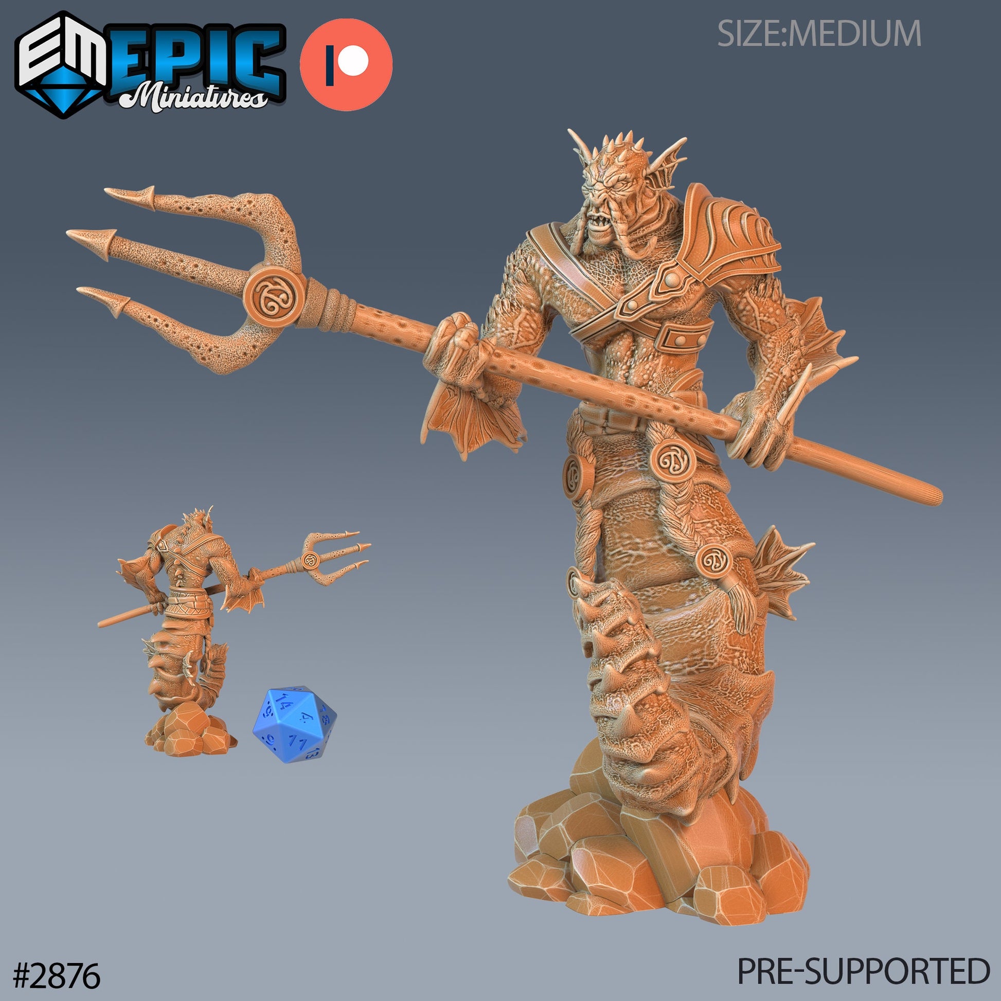 Seahorse Merman- Epic Miniatures