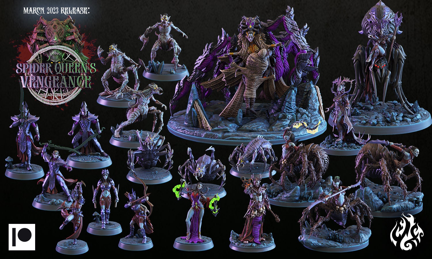 Giant Spider- Crippled God Foundry | Spider Queens Vengeace | 32mm