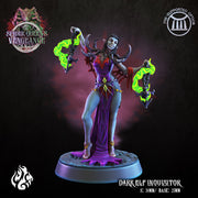 Dark Elf Inquisitor - Crippled God Foundry | Spider Queens Vengeace | 32mm | Sorcerer