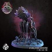 G'elyanna Abaeir on Spider Throne - Crippled God Foundry | Spider Queens Vengeace | 32mm | Dark Elf Queen