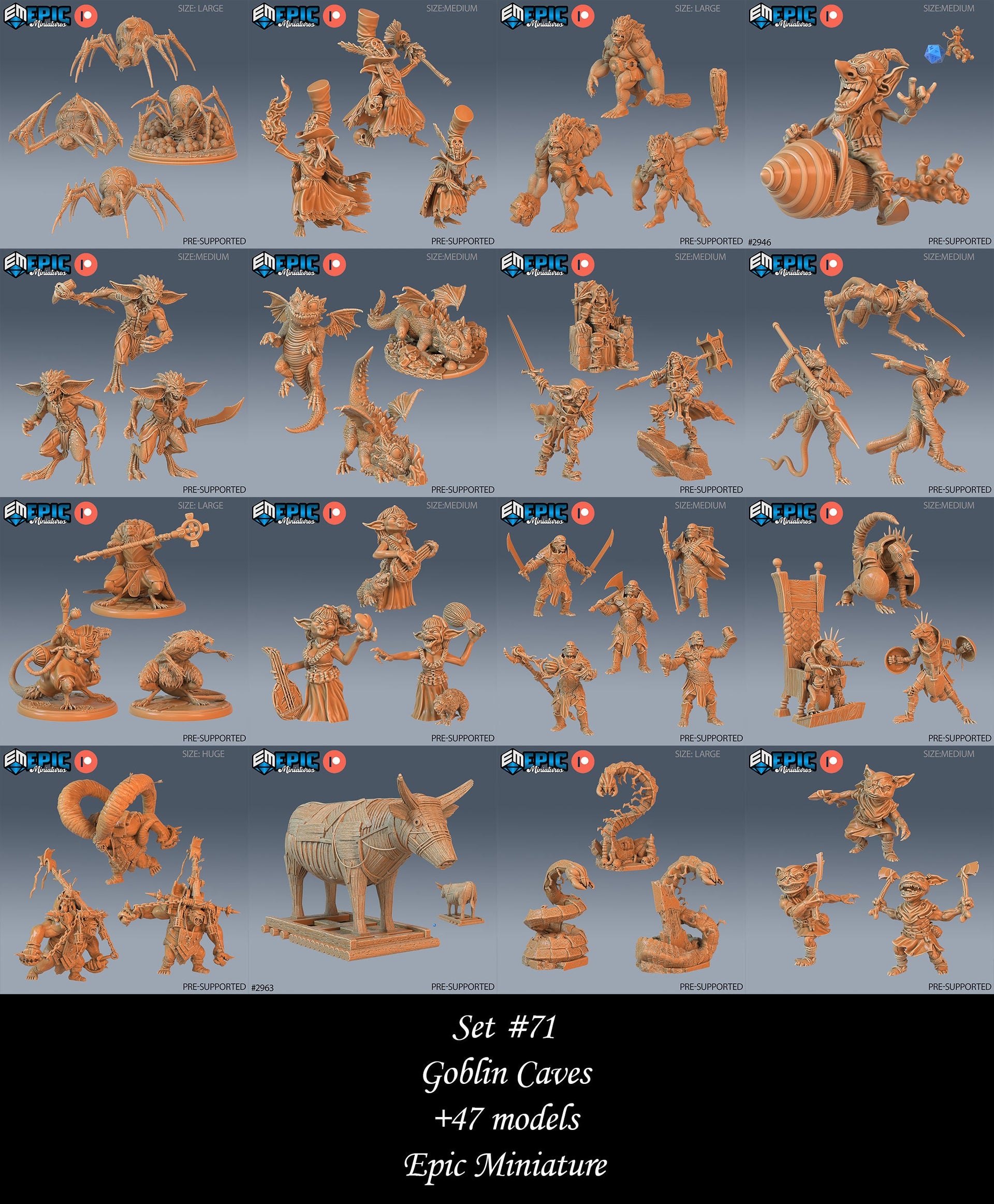 Goblin Throwing Troll- Epic Miniatures | Goblin Caves | 28mm | 32mm | Ogre