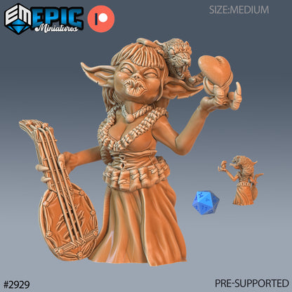 Goblin Diva - Epic Miniatures | Pathfinder | 28mm | 32mm | Bard