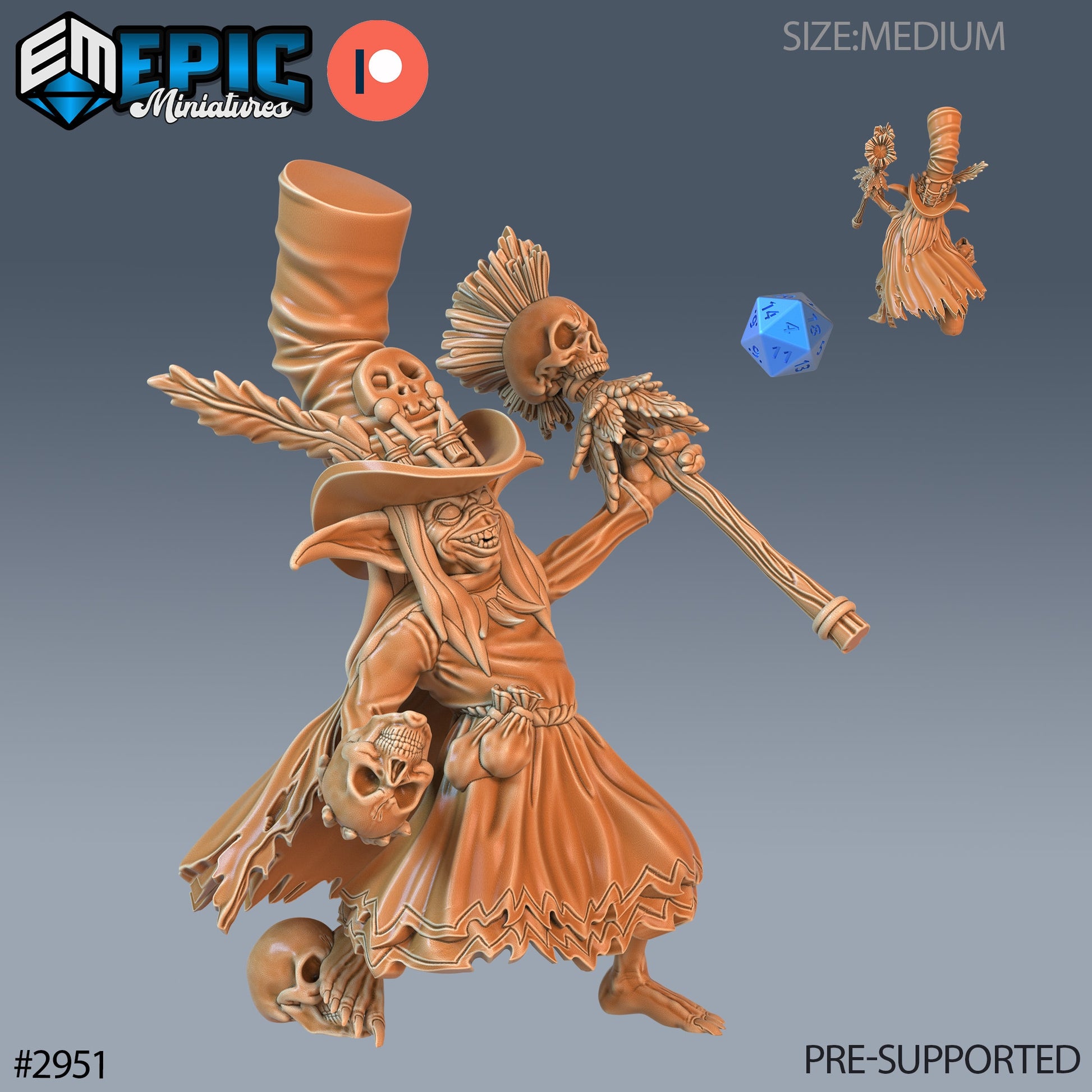 Voodoo Goblin - Epic Miniatures | Pathfinder | 28mm | 32mm | Sha,am | Warlock