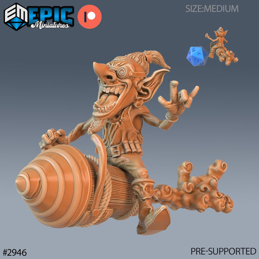 Rocket Goblin - Epic Miniatures | Pathfinder | 28mm | 32mm | Jet