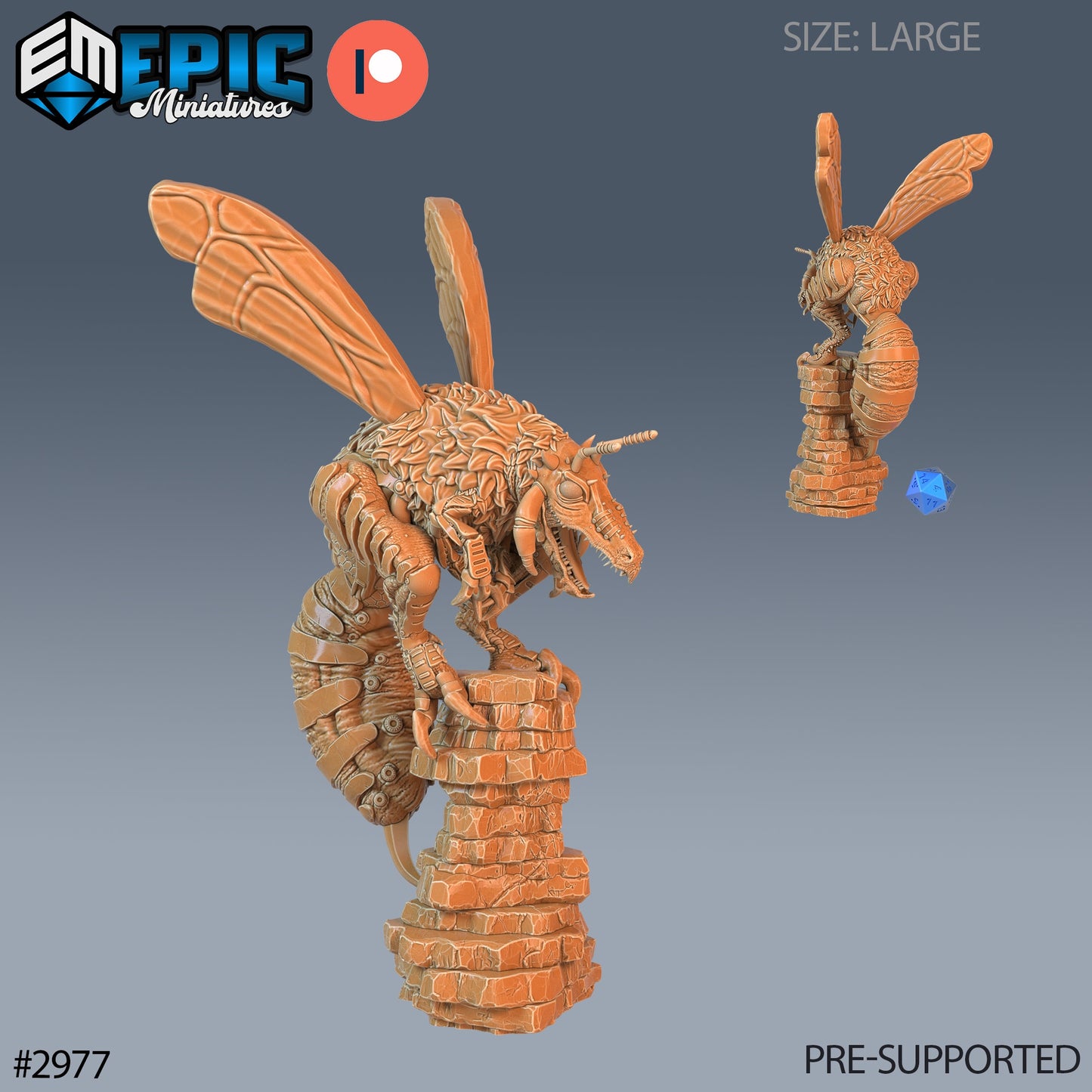 B Rex - Epic Miniatures | Pathfinder | 28mm | 32mm | Dinosaur | Prehistoric | Bee Trex