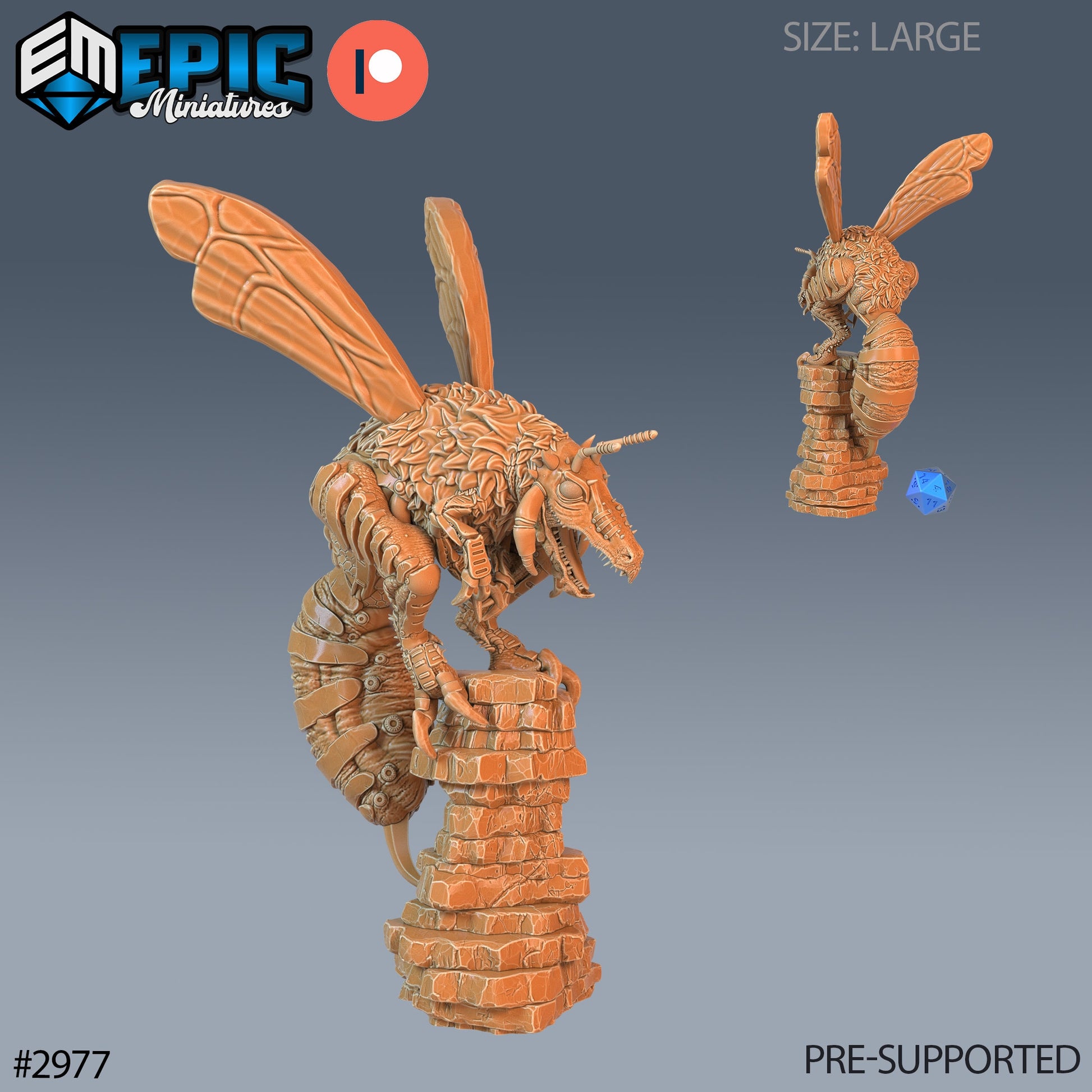 B Rex - Epic Miniatures | Pathfinder | 28mm | 32mm | Dinosaur | Prehistoric | Bee Trex
