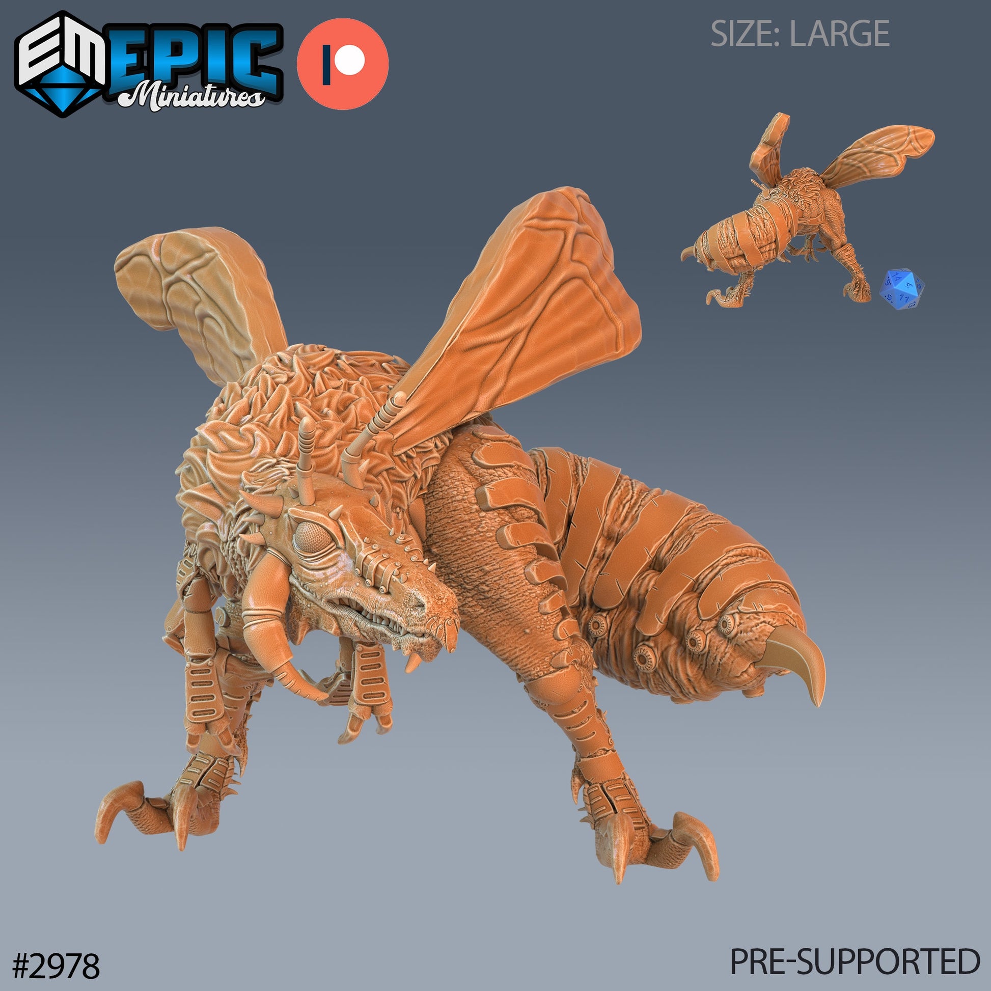 B Rex - Epic Miniatures | Pathfinder | 28mm | 32mm | Dinosaur | Prehistoric | Bee Trex