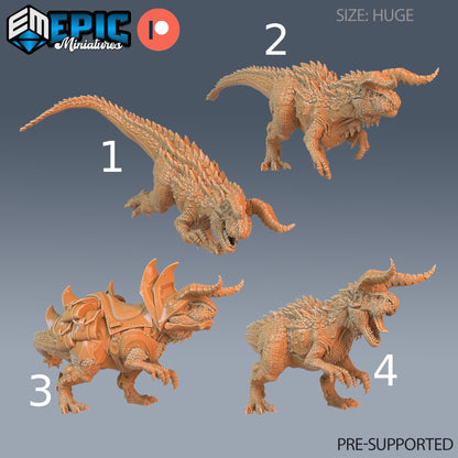 Carnotaurus - Epic Miniatures | Pathfinder | 28mm | 32mm | Dinosaur | Prehistoric