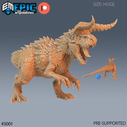 Carnotaurus - Epic Miniatures | Pathfinder | 28mm | 32mm | Dinosaur | Prehistoric