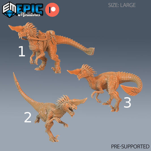 Long Horn Raptor - Epic Miniatures | Pathfinder | 28mm | 32mm | Dinosaur | Prehistoric