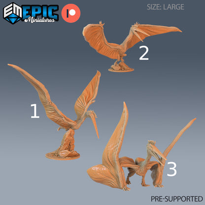Quetzalcoatlu - Epic Miniatures | Pathfinder | 28mm | 32mm | Dinosaur | Prehistoric | pterodactyl