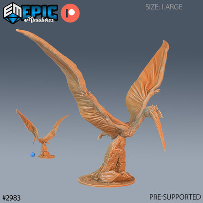 Quetzalcoatlu - Epic Miniatures | Pathfinder | 28mm | 32mm | Dinosaur | Prehistoric | pterodactyl