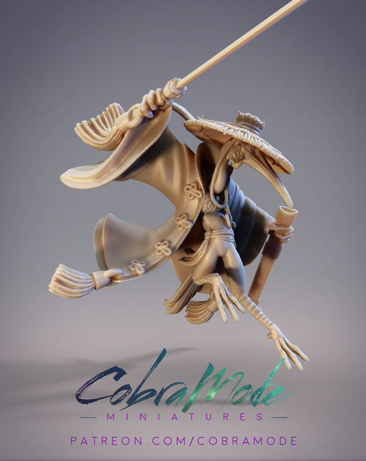 Feixian Heavenly Swordsman Qingshan, Crane Swordsman - CobraMode | MiniatureWargaming | Roleplaying Games | 32mm | 54mm