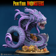 Giant Searaleth- Print Your Monsters | D&D  | 32mm | Sea Monster | Leviathan | Eel