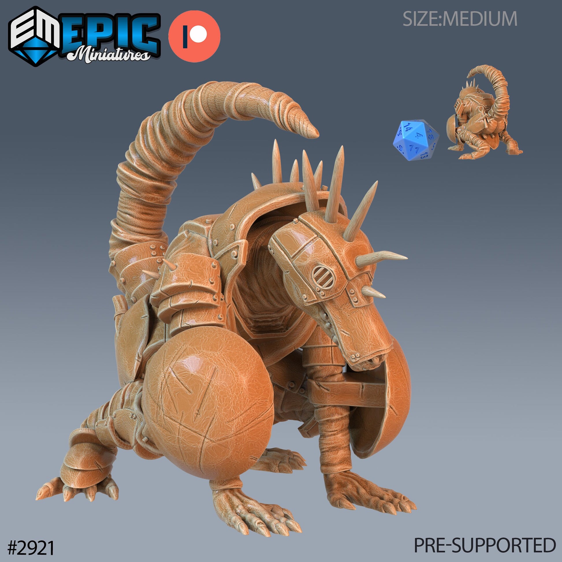 Kobold Comander - Epic Miniatures | Pathfinder | 28mm | 32mm | Lizardmen