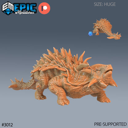 Anklyosaurus - Epic Miniatures | Pathfinder | 28mm | 32mm | Dinosaur | Prehistoric