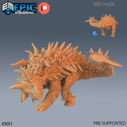 Anklyosaurus - Epic Miniatures | Pathfinder | 28mm | 32mm | Dinosaur | Prehistoric