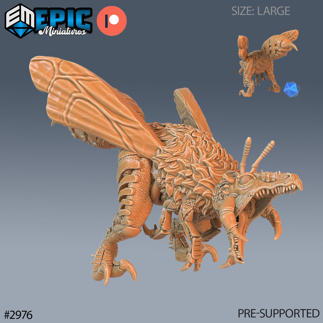 B Rex - Epic Miniatures | Pathfinder | 28mm | 32mm | Dinosaur | Prehistoric | Bee Trex