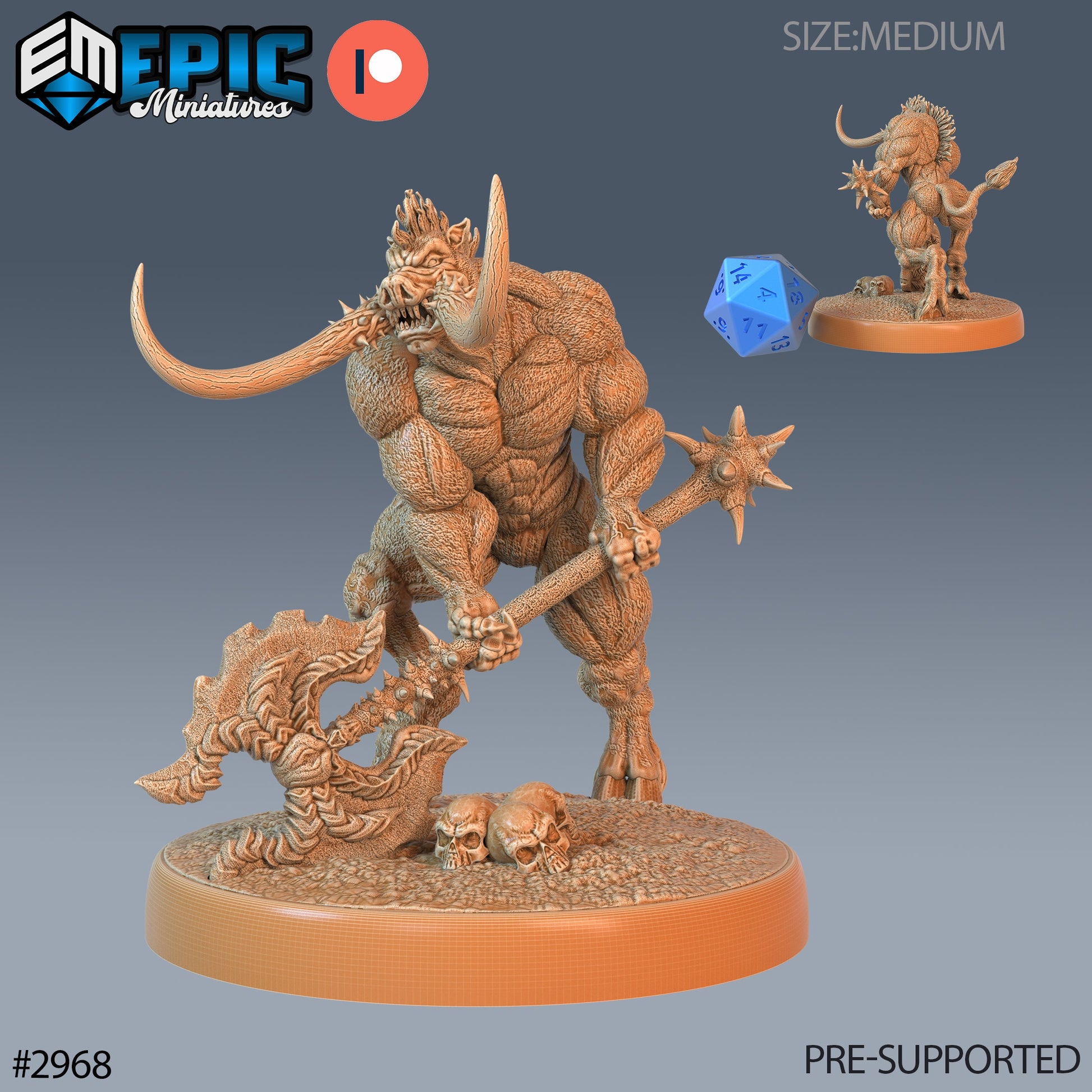 Wereboar - Epic Miniatures | Pathfinder | 28mm | 32mm | Lycanthrope