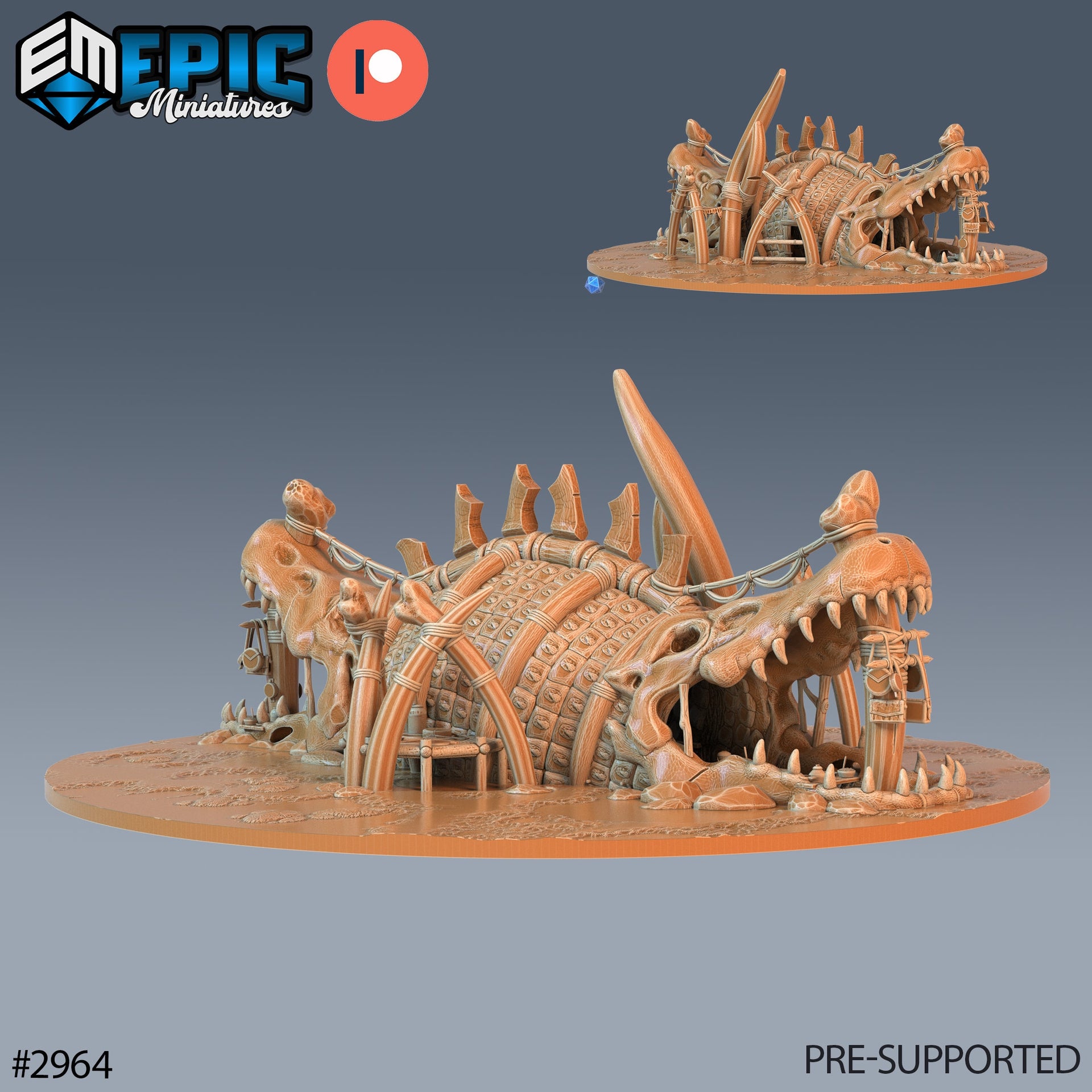 Jurrasic Shop - Epic Miniatures | Pathfinder | 28mm | Dinosaur Bone Market