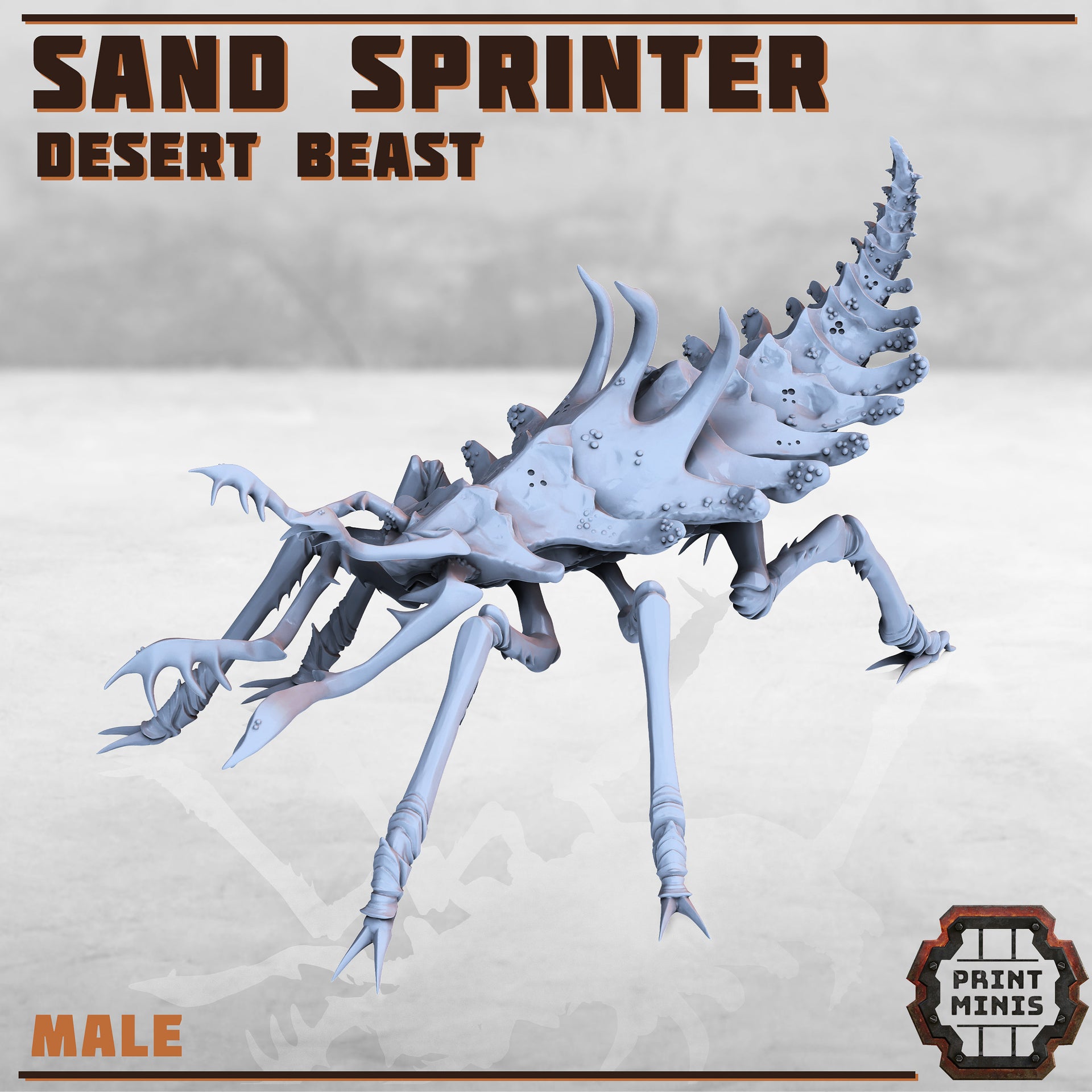 Sand Sprinters, Giant Insect - Print Minis | Sci Fi | Light Infantry | 28mm Heroic | JDemon | Alien | Crab