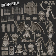 Grim Reaper  - Goonmaster | Miniature | Spooky Town | Wargaming | Roleplaying Games | 32mm | Death | Skeleton | Scythe