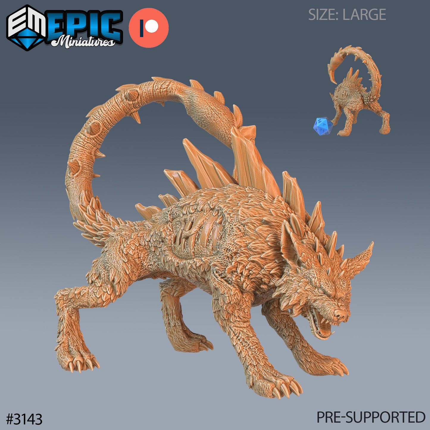 Lupion Wolf Scorpion  - Epic Miniatures | 28mm | 32mm | Chimera | Manticore