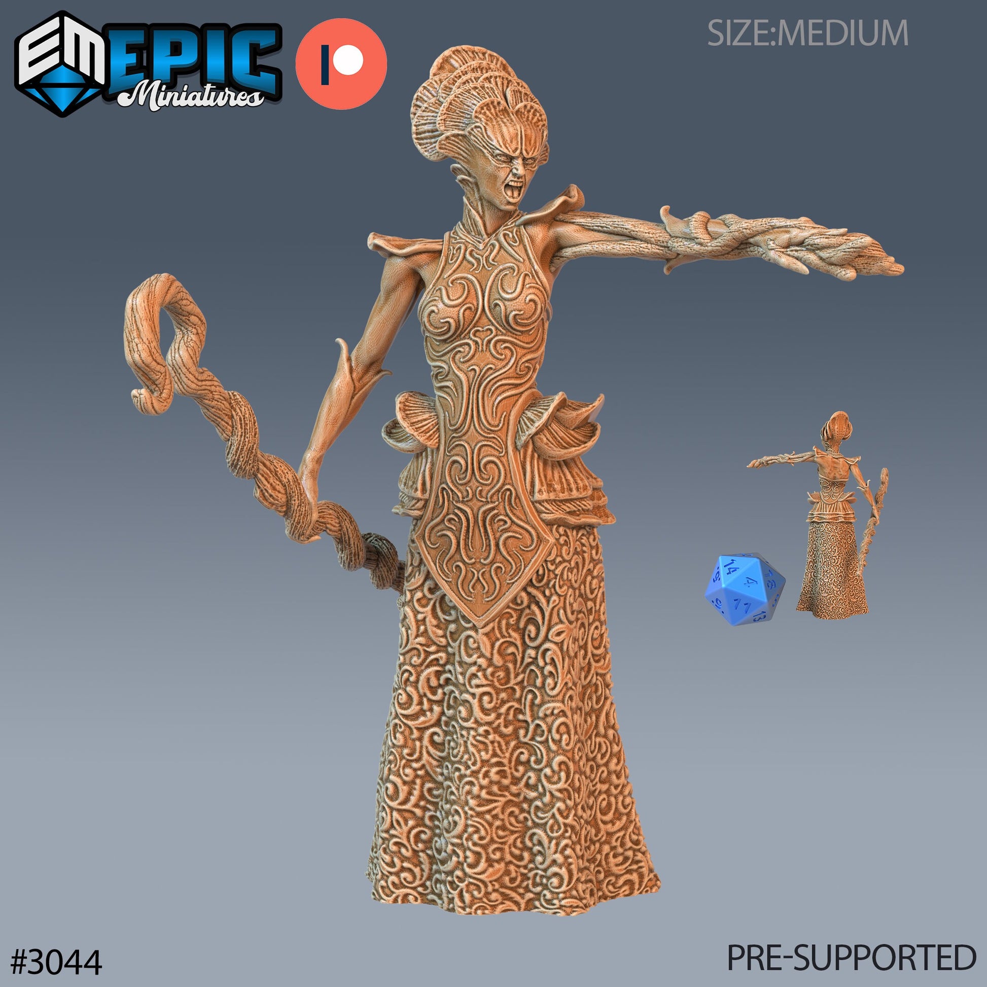 Fungus Demoness - Epic Miniatures | Pathfinder | 28mm | 32mm | Mushroom Folk | Devil | Demon | Queen