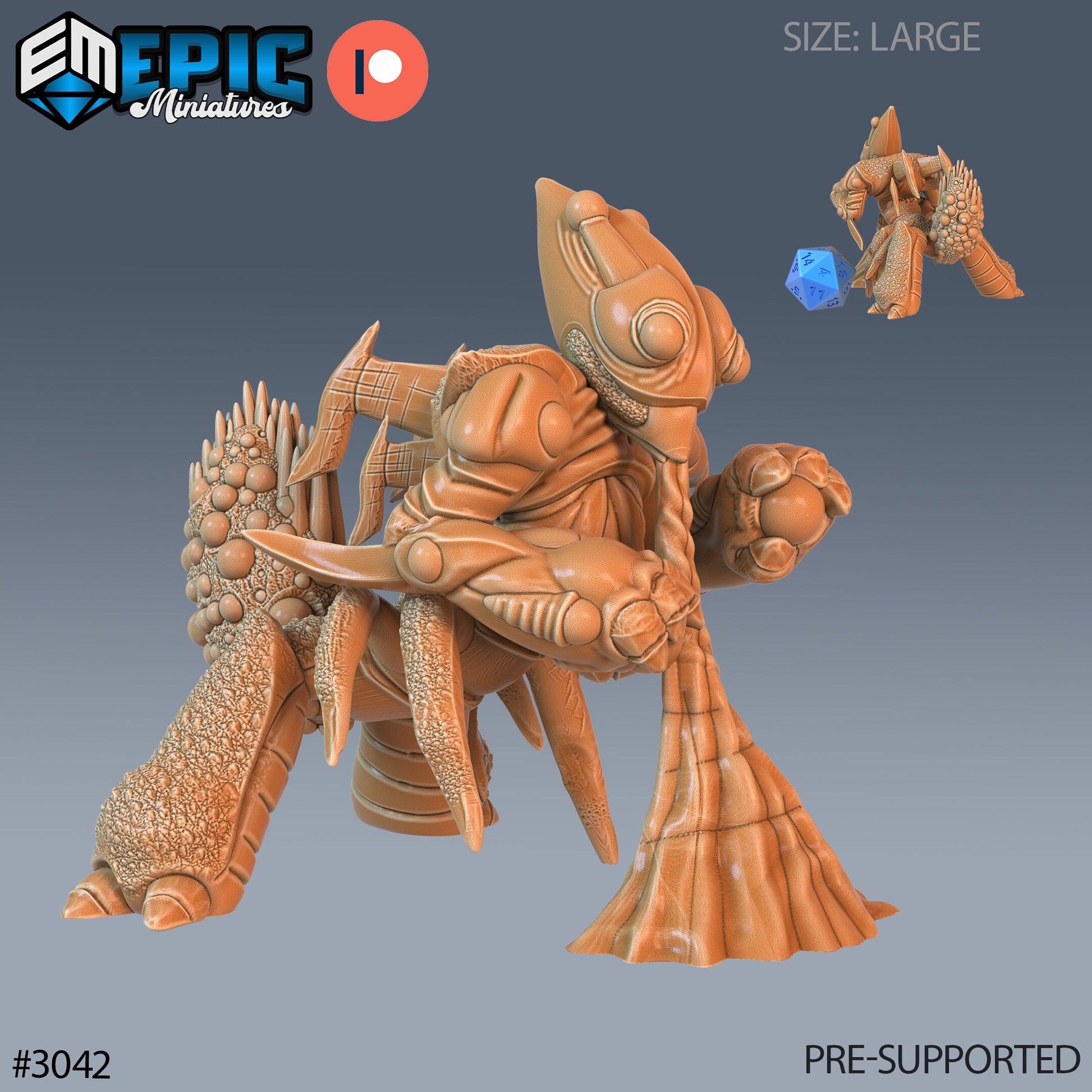 Spider Mushroom - Epic Miniatures | 28mm | 32mm | Mushroom Folk | Devil | Demon | Alien