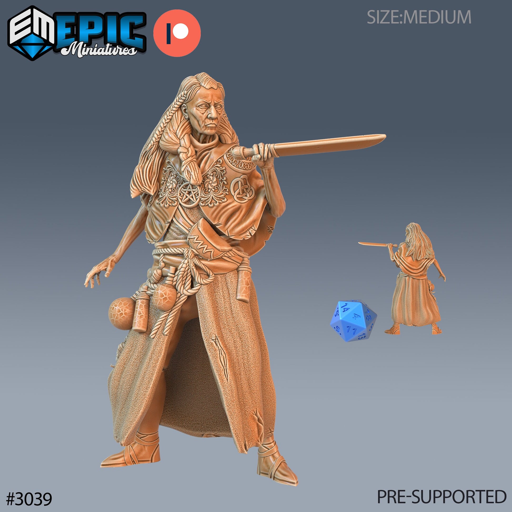 Swamp Hag - Epic Miniatures | Pathfinder | 28mm | 32mm | Witch | Shaman | Druid