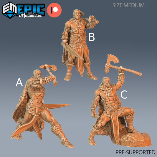 Barbarian Player Character- Epic Miniatures | Pathfinder | 28mm | 32mm | Fighter | Viking