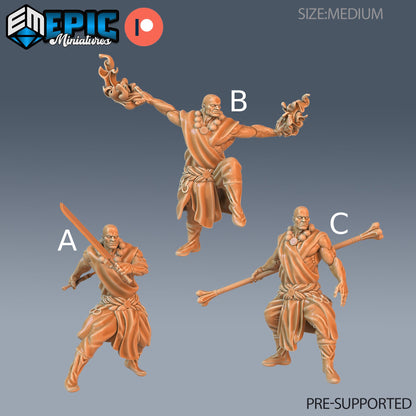Monk Player Character- Epic Miniatures | 28mm | 32mm | Fighter | Martial Artist