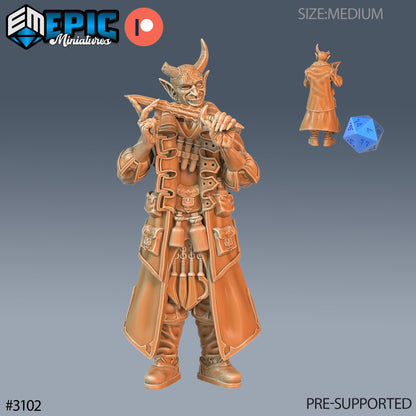 Tiefling Rogue Player Character- Epic Miniatures | 28mm | 32mm | Rogue | Bandit | Alchemist | Crossbow
