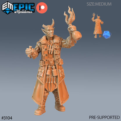 Tiefling Rogue Player Character- Epic Miniatures | 28mm | 32mm | Rogue | Bandit | Alchemist | Crossbow