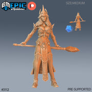 Wizard Female Player Character - Epic Miniatures | 28mm | 32mm | Sorcerer | Mage