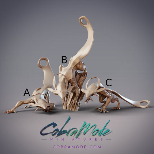 Stygian Cynomorph, Aquatic Demon- CobraMode | Miniature | Wargaming | Roleplaying Games | 32mm | Dolphin | Alien