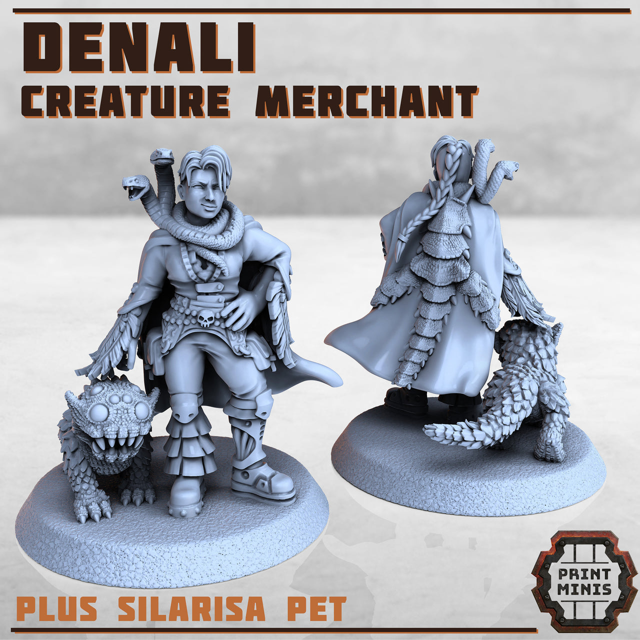 Beast Merchant - Print Minis | Sci Fi | Light Infantry | Rgoue | 28mm Heroic | Guard | Trader | Scout | Salesman