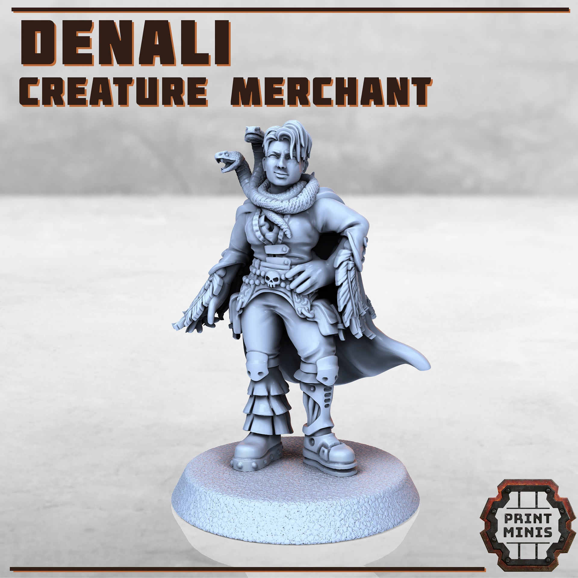 Beast Merchant - Print Minis | Sci Fi | Light Infantry | Rgoue | 28mm Heroic | Guard | Trader | Scout | Salesman