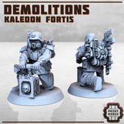 Kaledon Demolitions Expert - Print Minis | Sci Fi | Light Infantry | Imperial | 28mm Heroic | Guard | TNT | Explosives