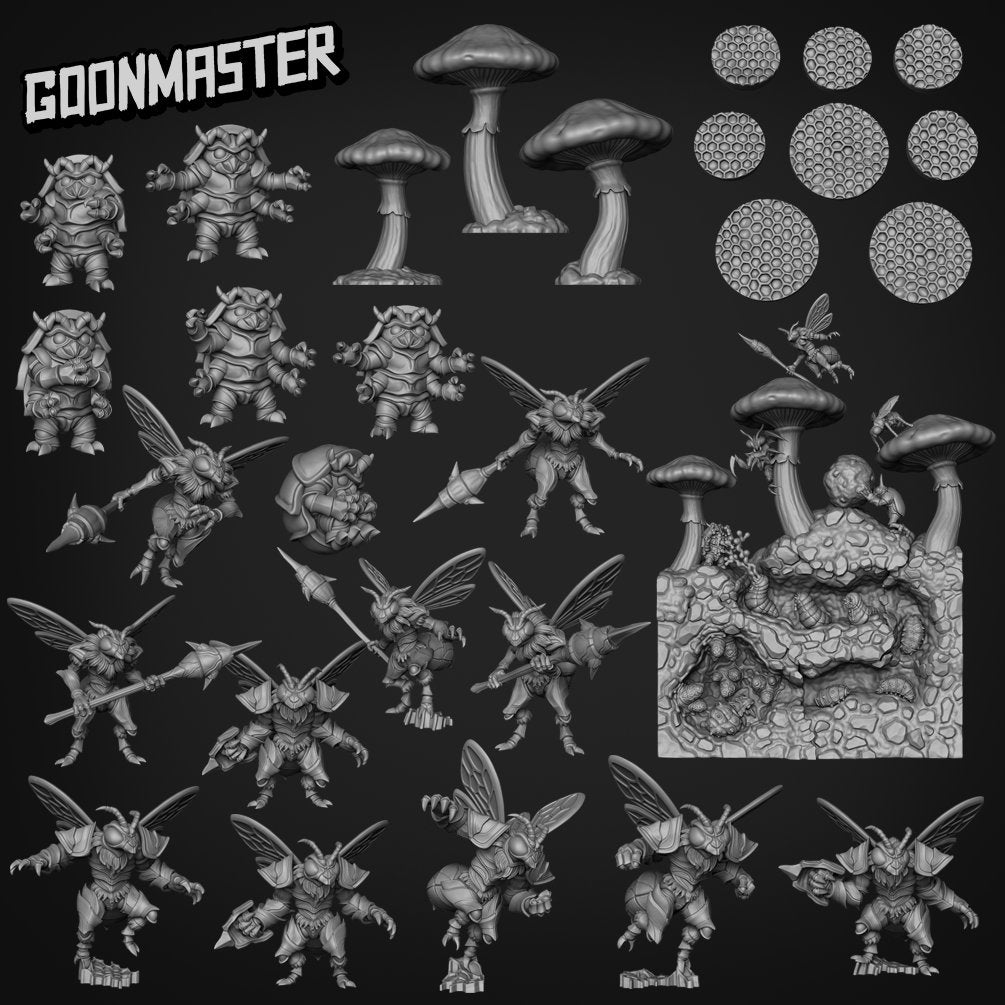 Giant Mushroom Trees  - Goonmaster | Miniature | Humble Bee | Wargaming | Roleplaying Games | 32mm | Fungus