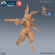Rabbit Folk Warior - Epic Miniatures | 28mm | 32mm | Easter Surprise | Fighter | Assassin | Bunny | Rogue | Bandit