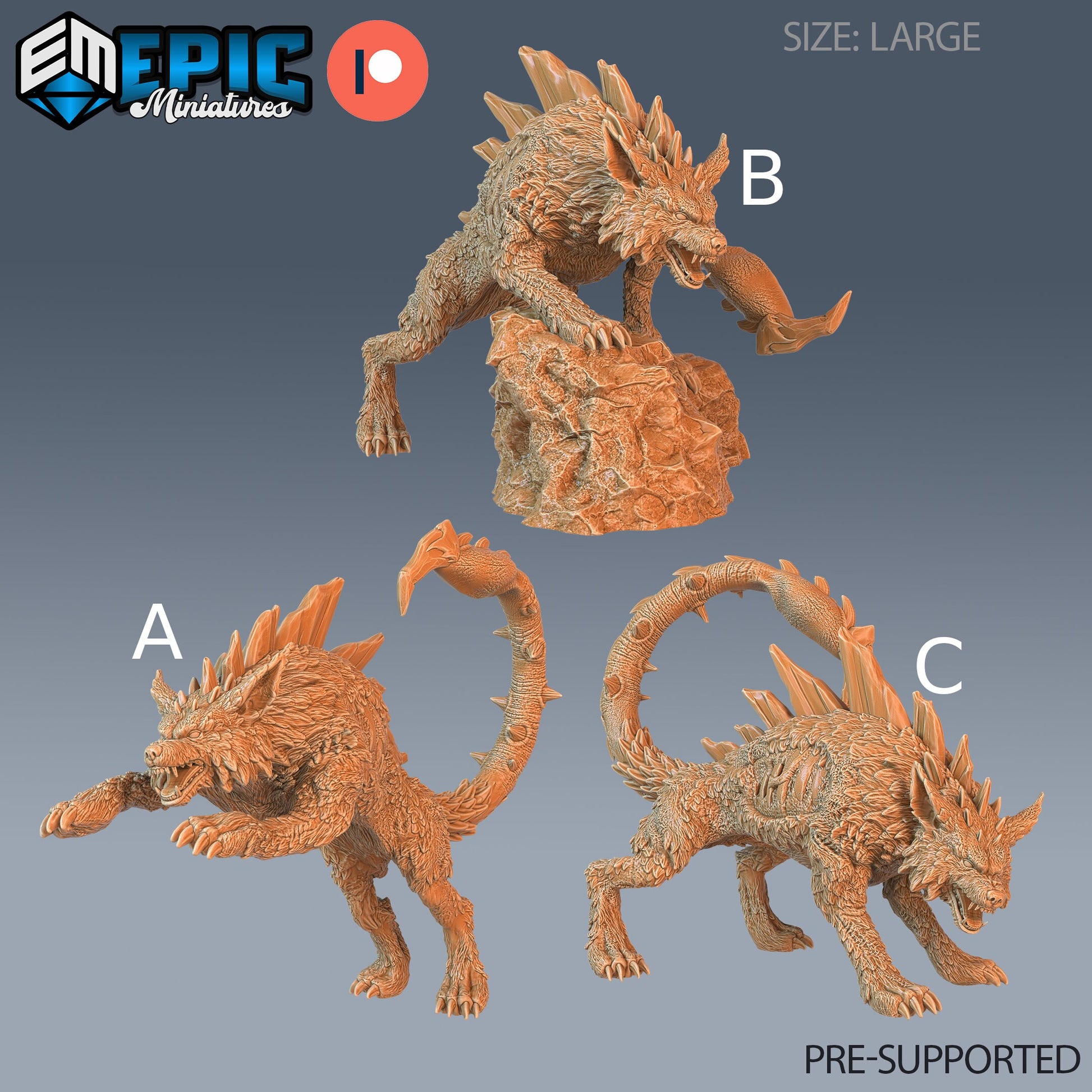 Lupion Wolf Scorpion  - Epic Miniatures | 28mm | 32mm | Chimera | Manticore