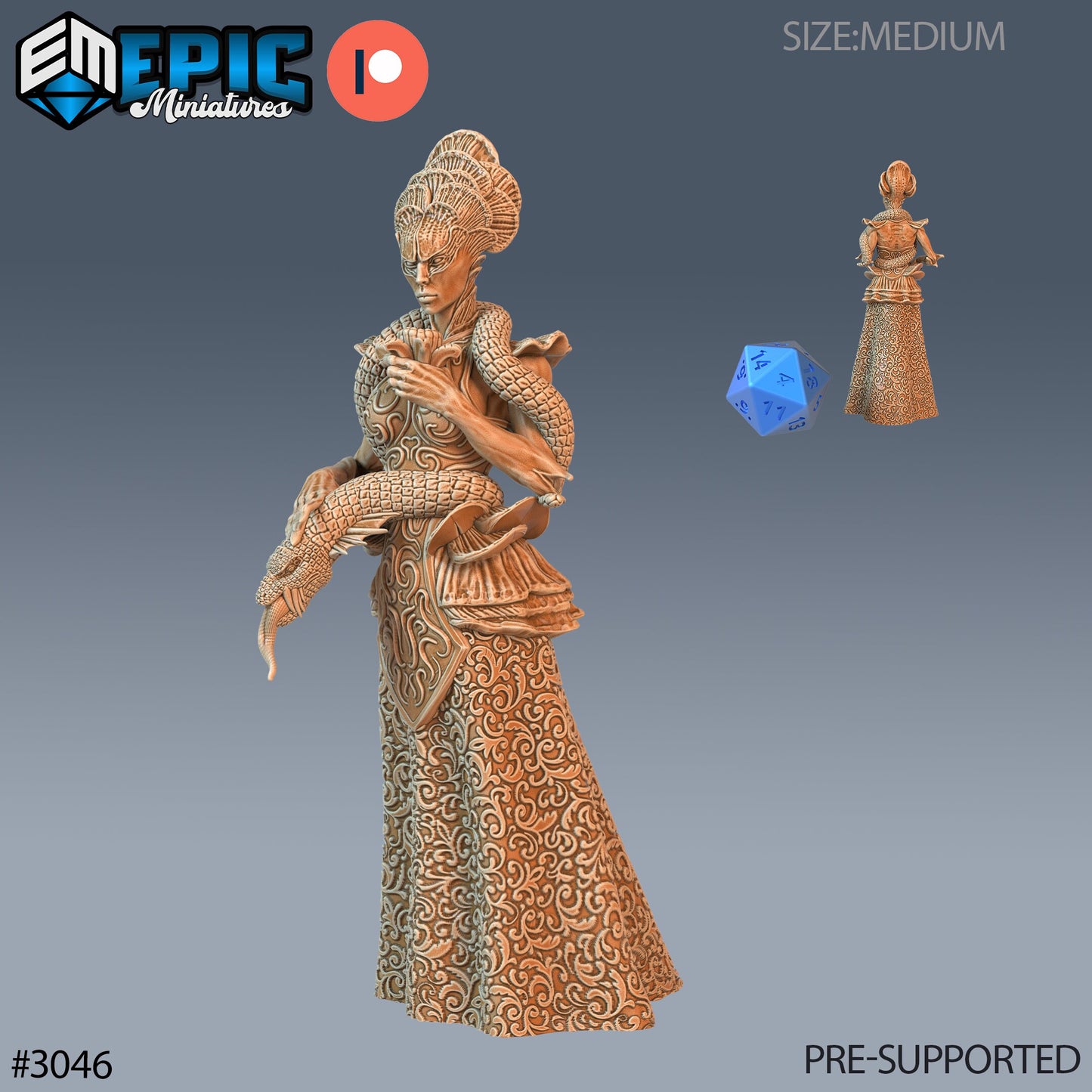 Fungus Demoness - Epic Miniatures | Pathfinder | 28mm | 32mm | Mushroom Folk | Devil | Demon | Queen