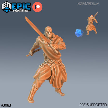 Monk Player Character- Epic Miniatures | 28mm | 32mm | Fighter | Martial Artist