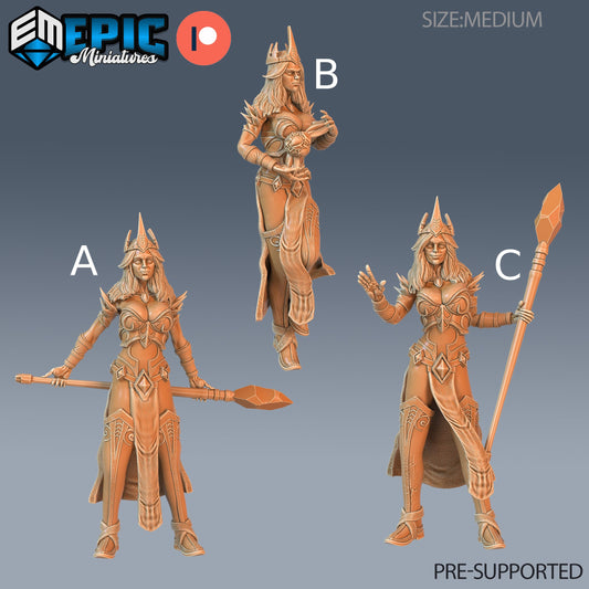 Wizard Female Player Character - Epic Miniatures | 28mm | 32mm | Sorcerer | Mage
