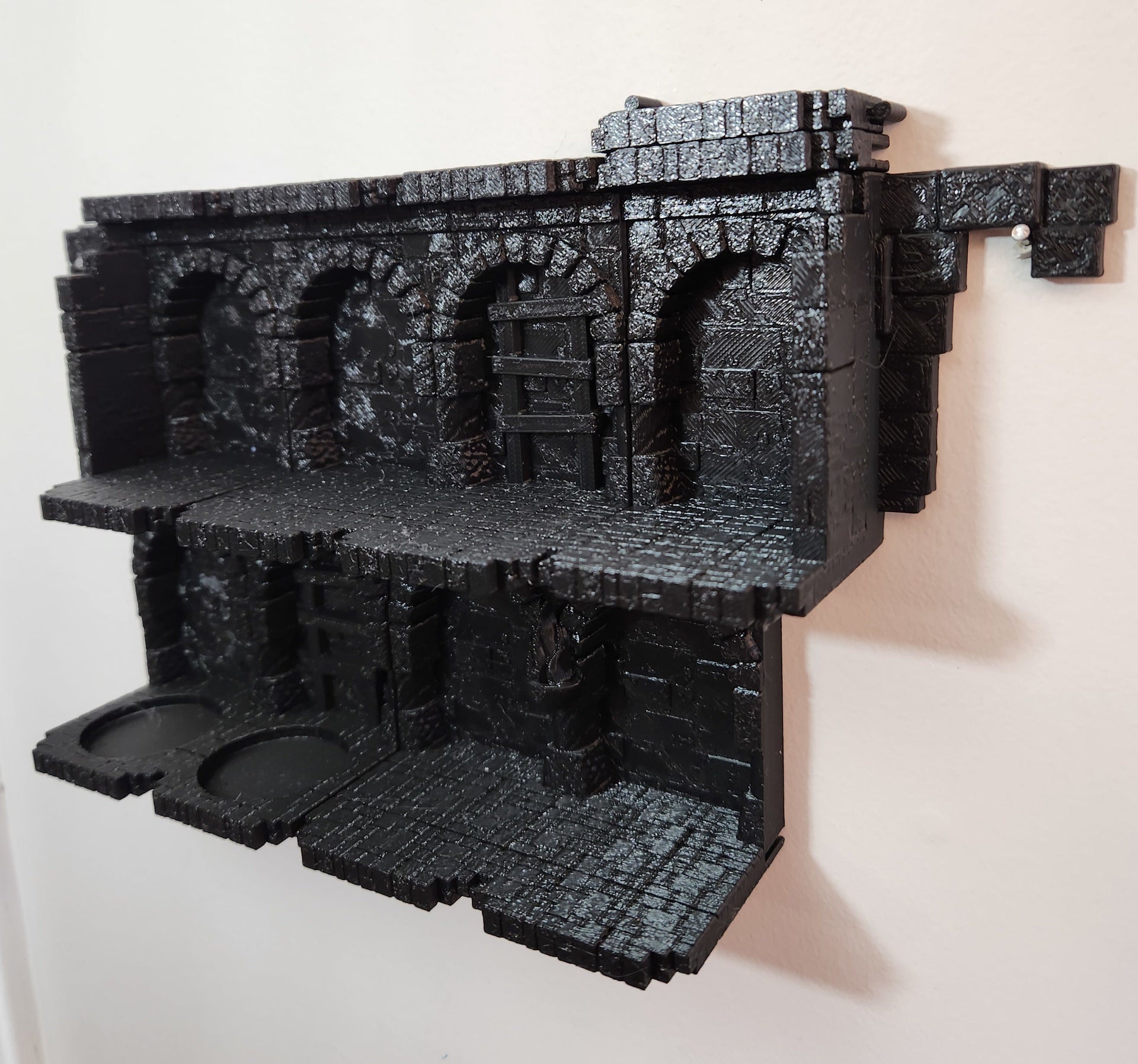 Ghoulish Graveyard Classic, Modular Miniature Display - Wallhalla | Ready To Paint | Roleplaying Games | 28mm | 32mm | Dungeon | Custom