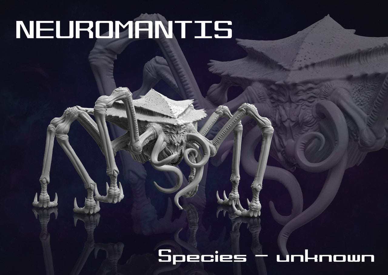 Neuromantis, Tentacle Alien - Print Minis | Sci Fi | Monster | Alien | Demon | Old One | Insect