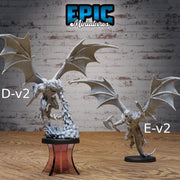 Winged Half Dragon - Epic Miniatures | 28mm | 32mm | Feather Wings | Dragon Wings